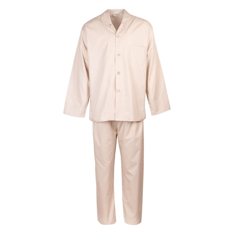 Christopher James Plain Pyjamas in Ivory Ivory Small
