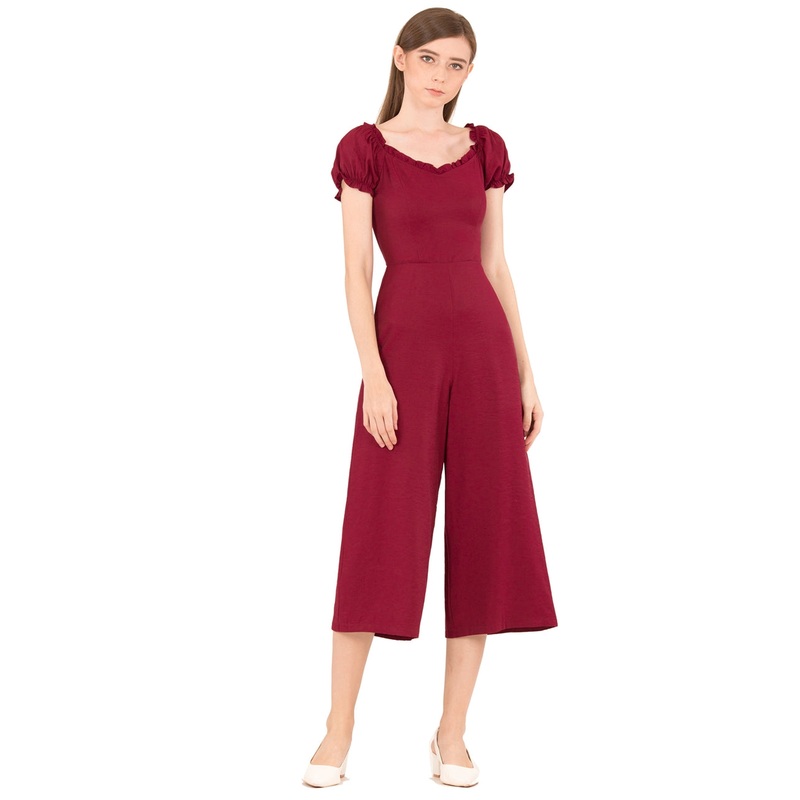 Dohafablar Jumpsuit (Maroon) XS Maroon