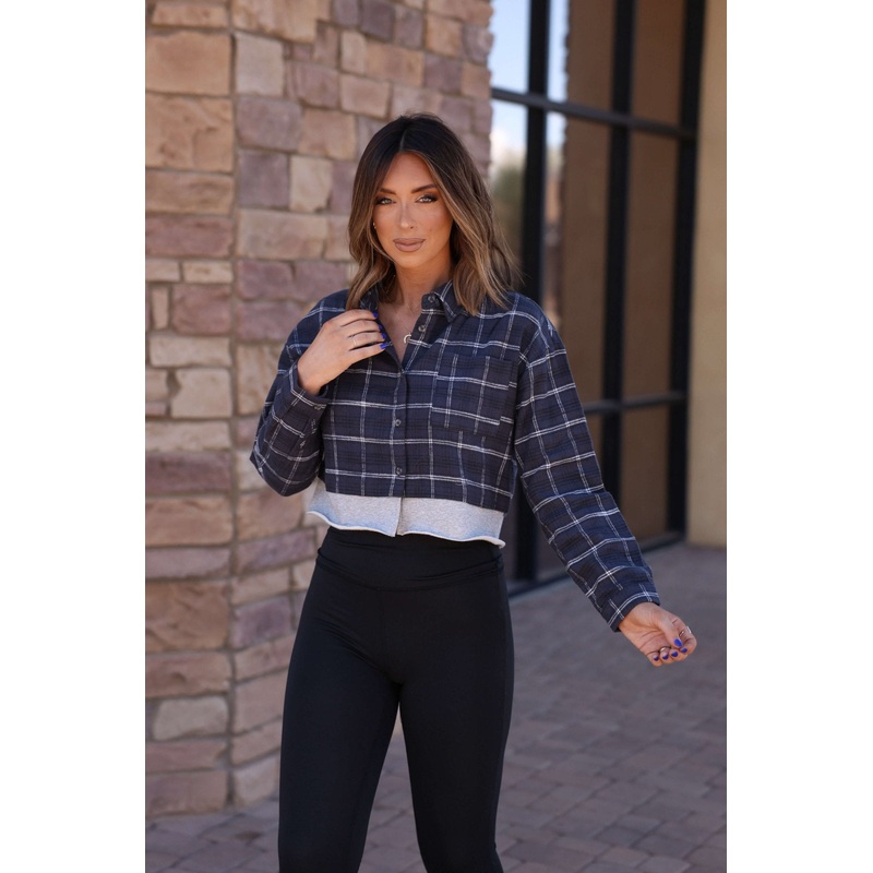 Vintage Havana Midnight Plaid Flannel Shirt Small