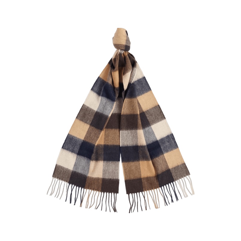 Barbour Lambswool Tattersall Scarf Autumn Dress One Size