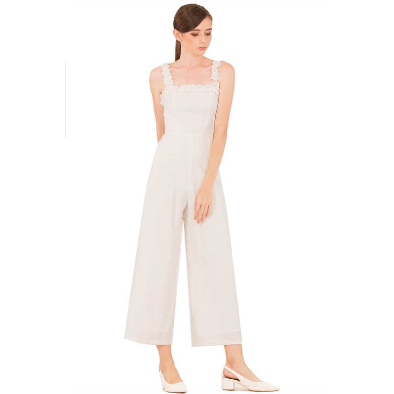 Dokianir Jumpsuit (White) XS White