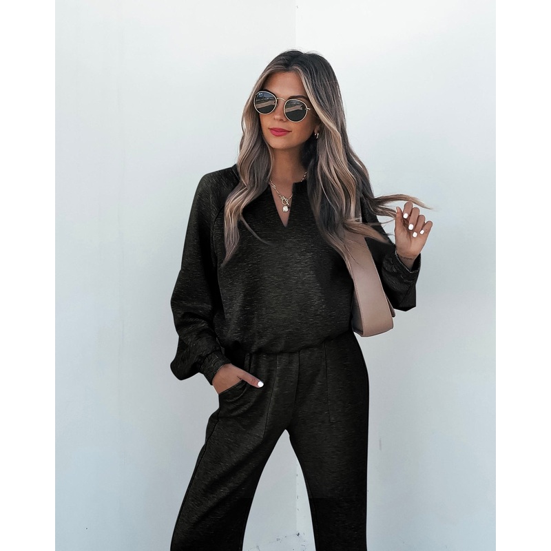 Stay Active Black Lounge Sweatshirt Small