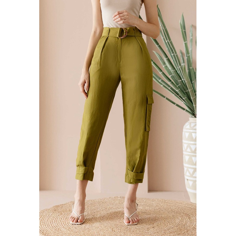 Dikuow Pants (Olive Green) XS Olive Green