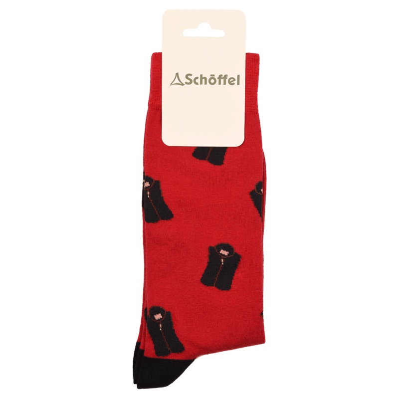 Schoffel Men’s Single Cotton Socks Chilli Oakham 7-11