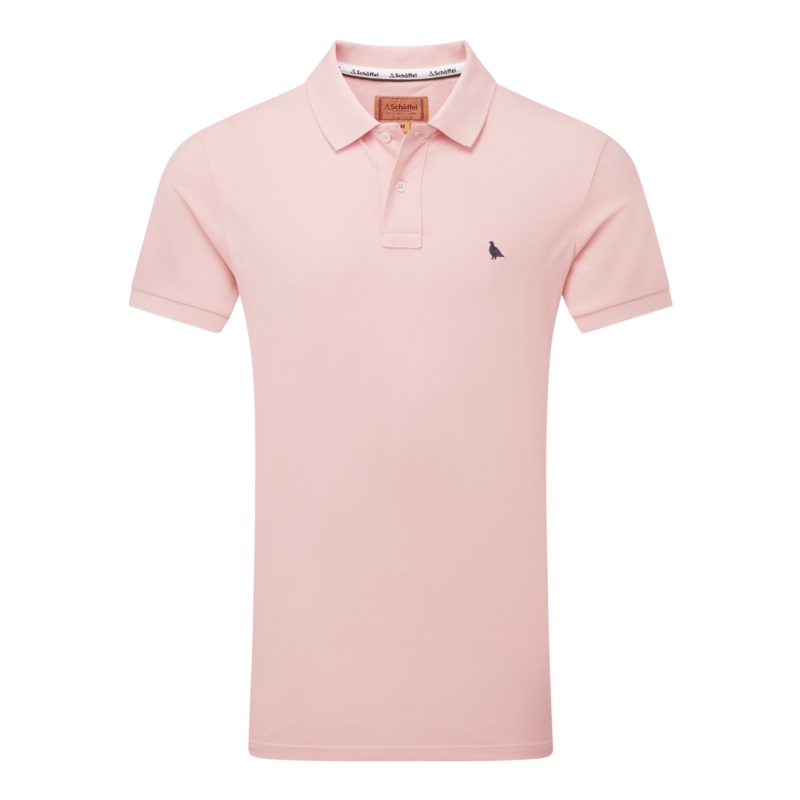 Schoffel St Ives Polo Shirt Chalky Coral Medium