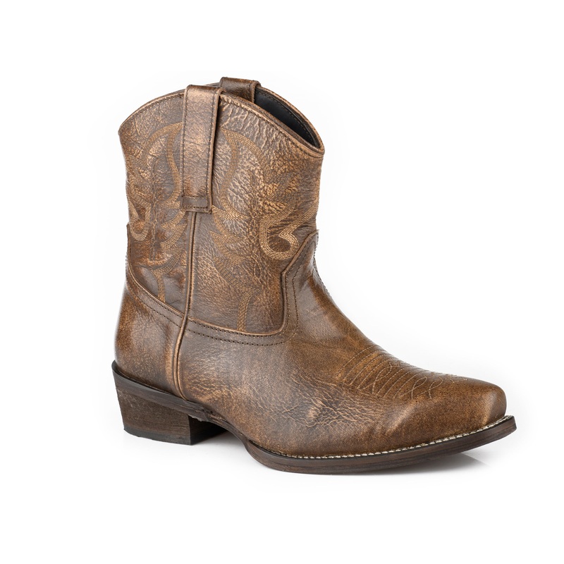 Womens Brown Burnished Leather 5 R