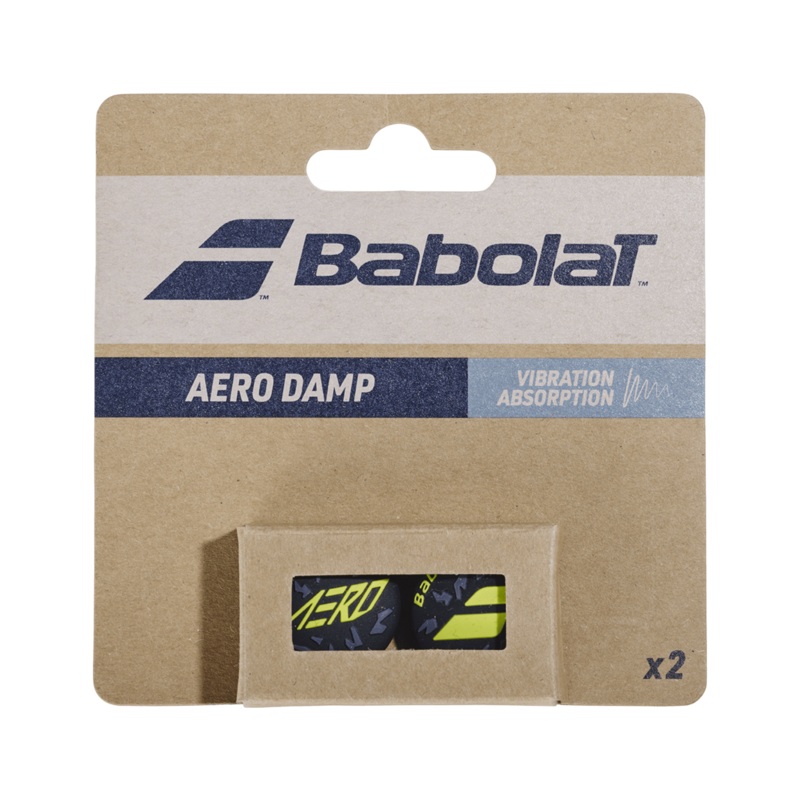 Babolat Aero Damp Dampener Pack Of Two Grey/Yellow/White One