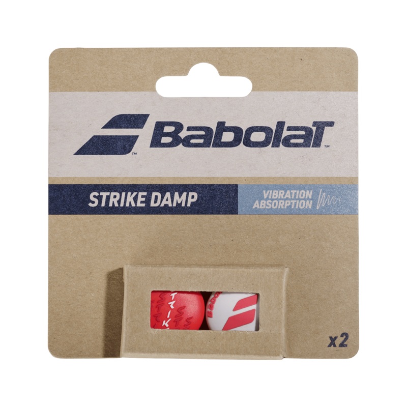 Babolat Strike Damp Dampner pack of Two Red/White One