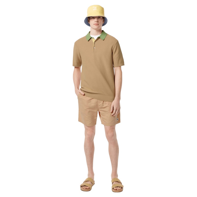 Scotch & Soda Structured Knitted Polo Soft Camel Medium