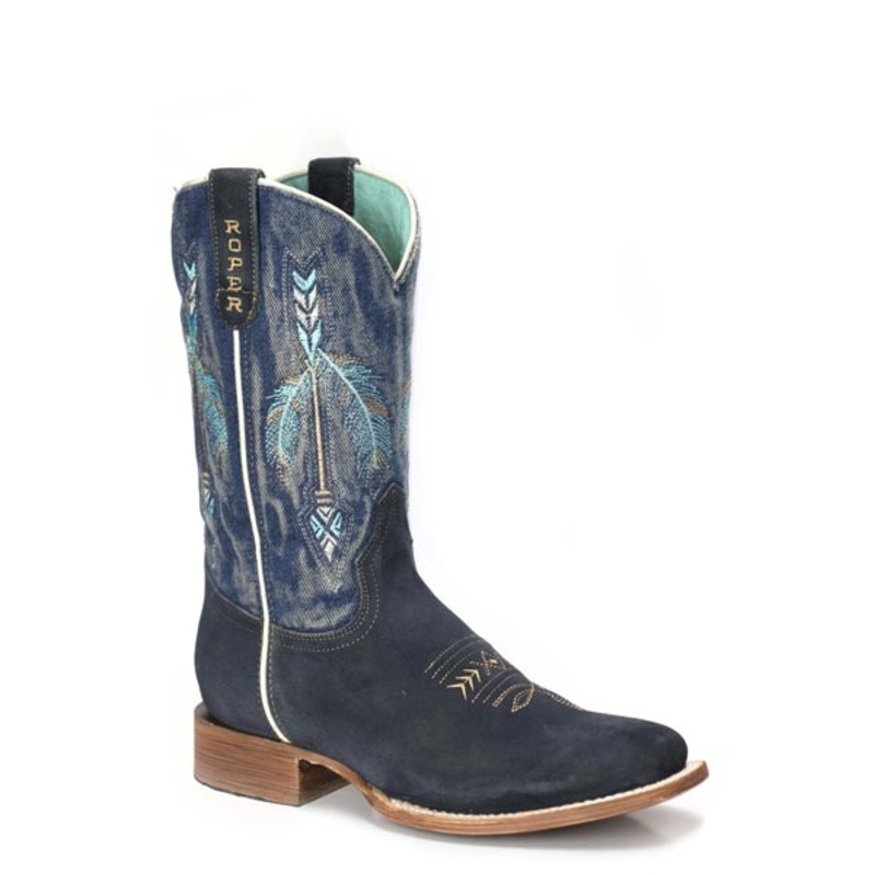 Womens Blue Suede Vamp 5 R