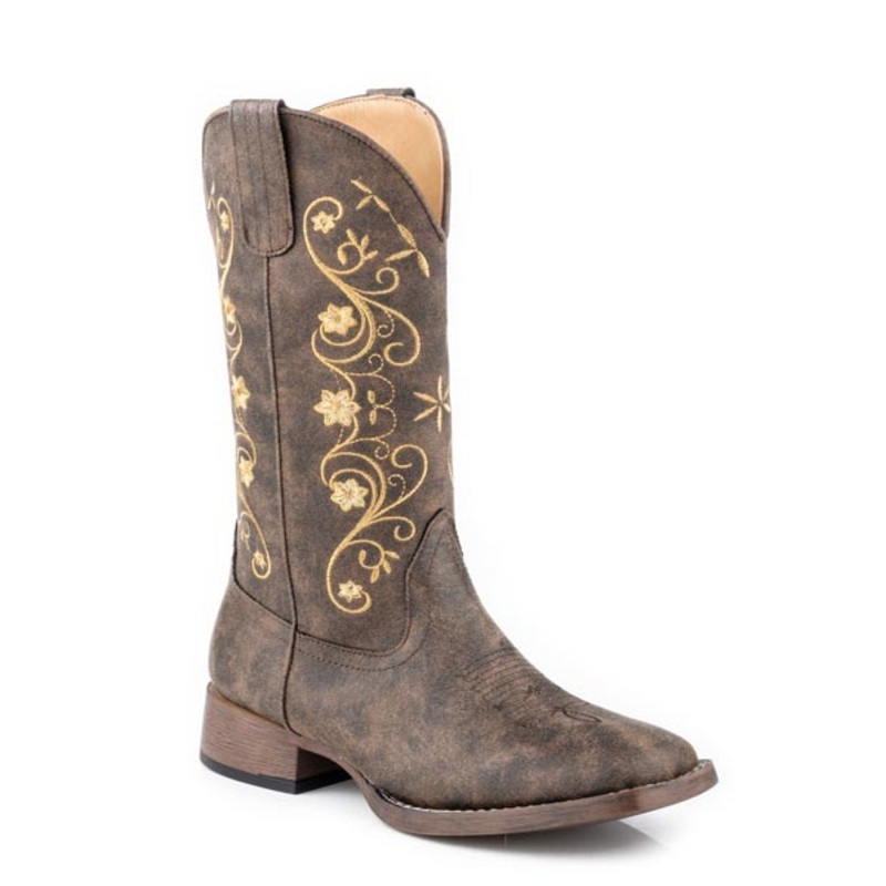 Womens Dark Brown Faux Leather Upper 5 R