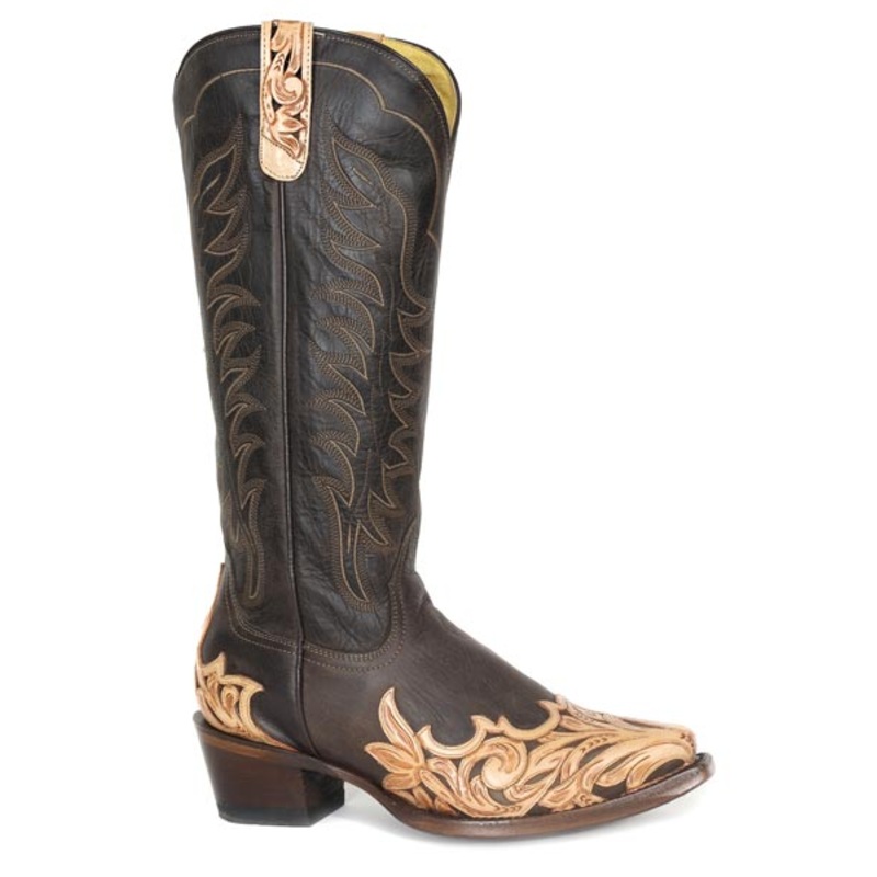 Womens Oiled Brown Leather Vamp And Shaft 5 R