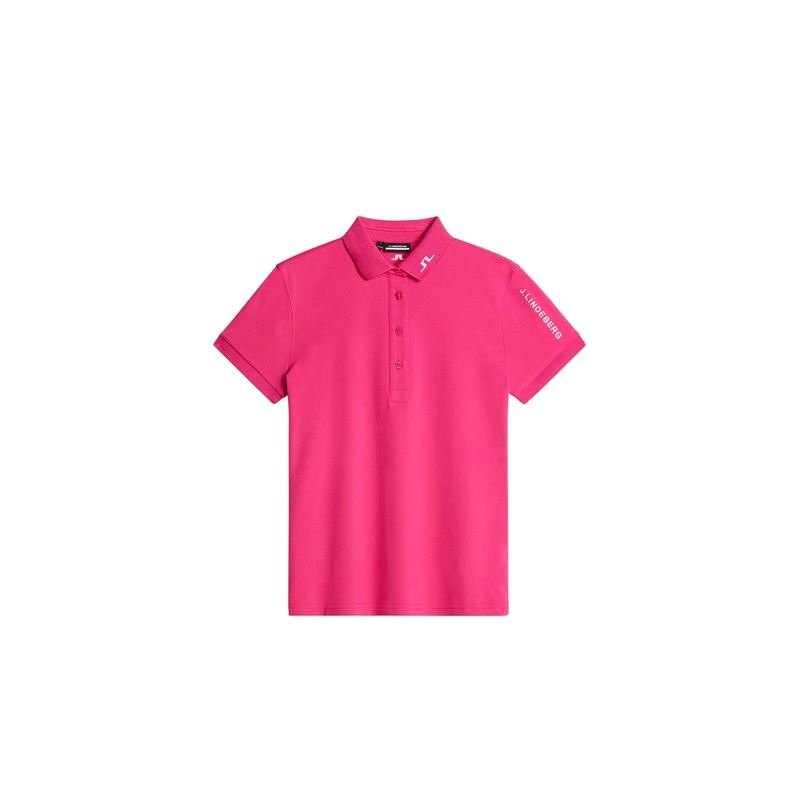 Tour Tech Polo / Pink Peacock Pink Peacock L