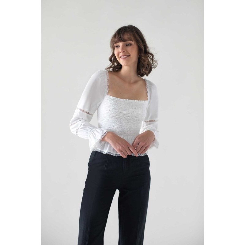 Damiex Top (White) XS White