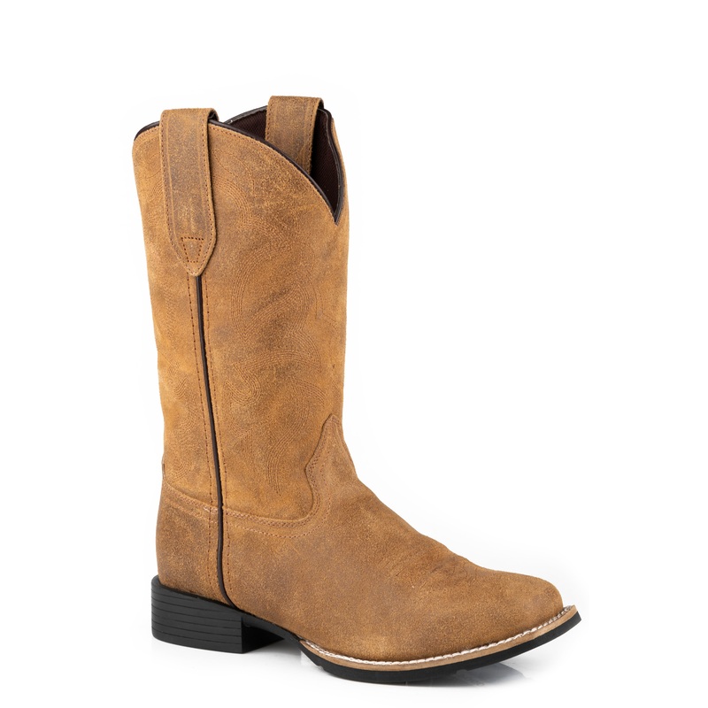 Womens Tan Oiled Suede Leather 5 R