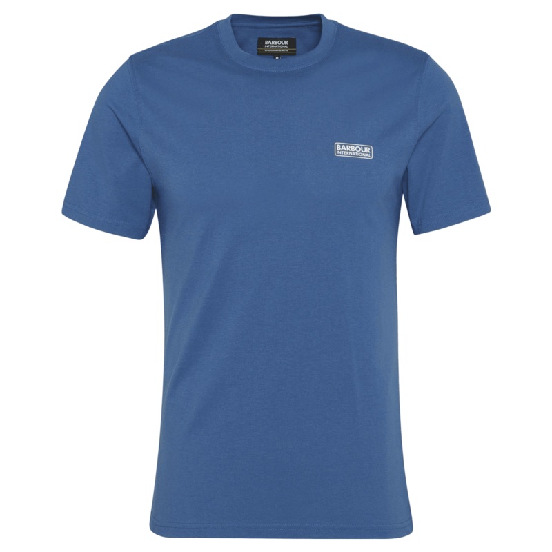 Barbour International Small Logo T-Shirt North Sea Blue Medium