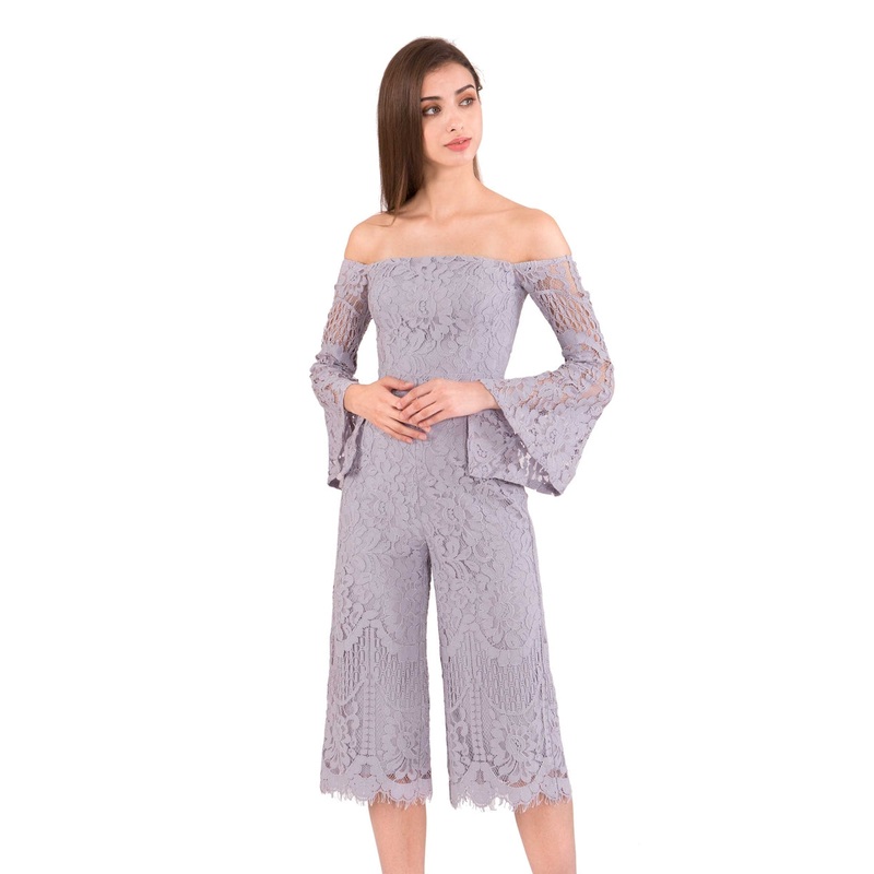 Dagusto Jumpsuit Cullotes (Grey) XS Grey