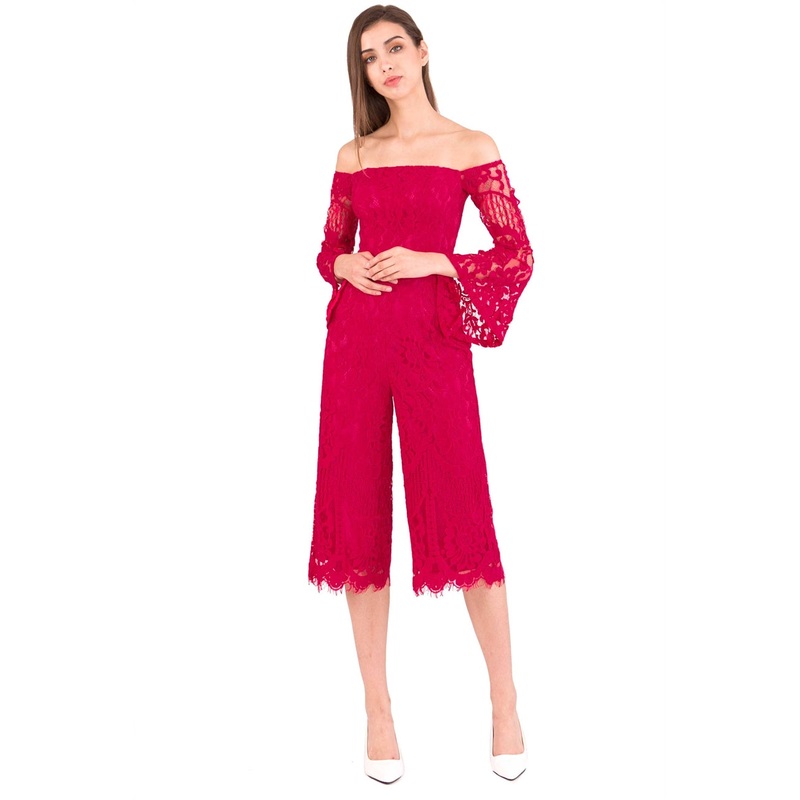 Dagusto Jumpsuit Cullotes (Pink) XS Pink