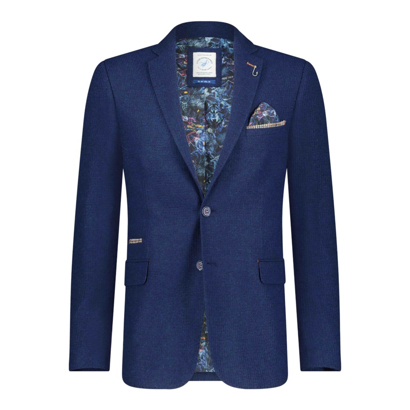 A Fish Named Fred Blazer Structure Navy Blue 40