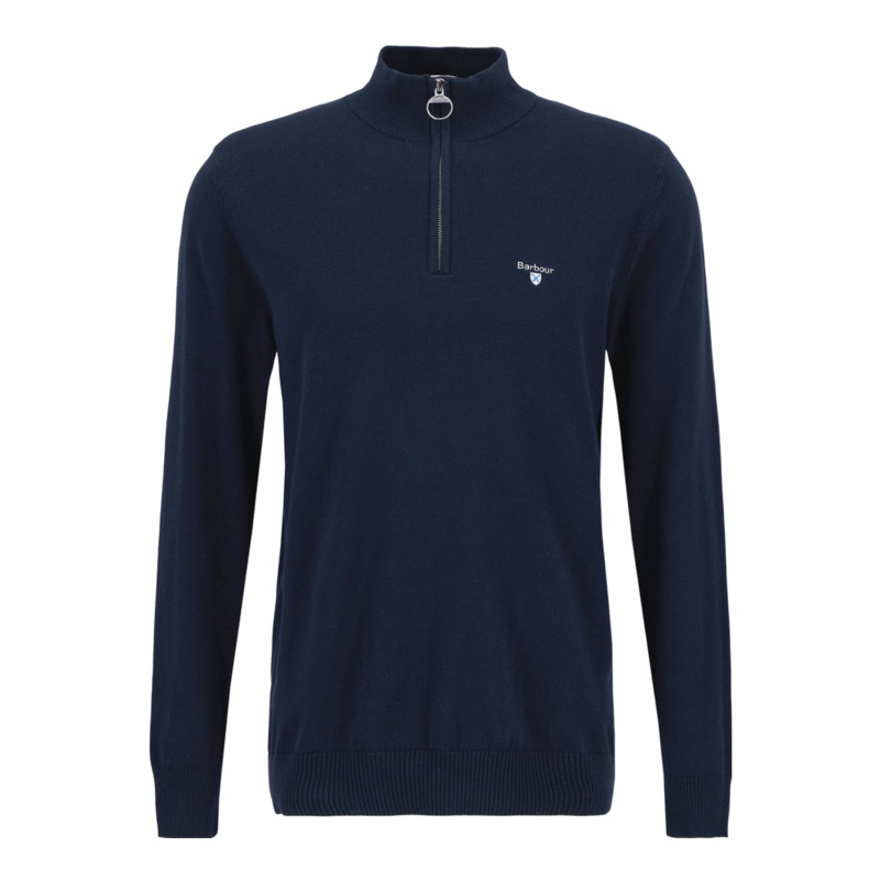 Barbour Lingwood 1/4 Zip Knit Navy Medium