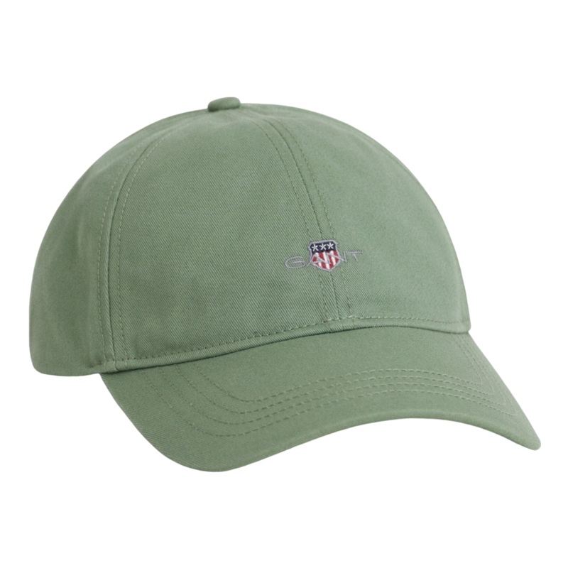 GANT Shield Cotton Twill Cap Kalamata Green One Size