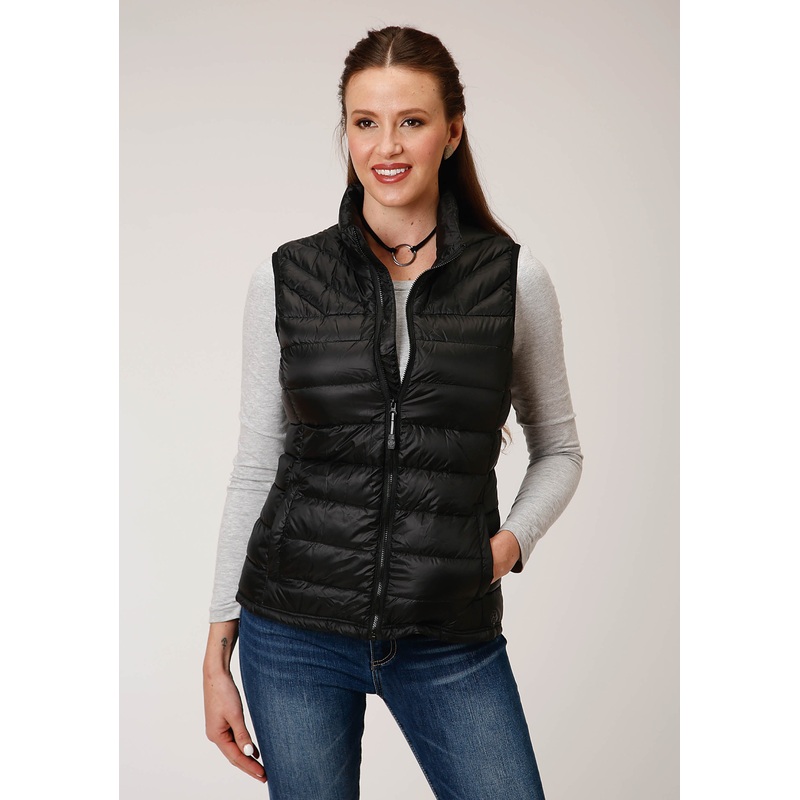 Womens Down  Parachute Blck Down Filled Vest XS