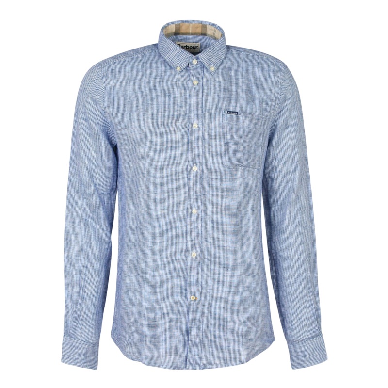 Barbour Linton Tailored Shirt Navy Medium