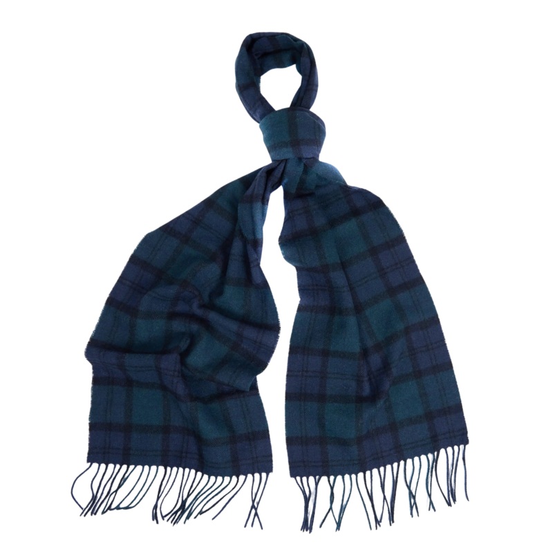Barbour Tartan Lambswool Scarf Moorland Tartan One Size