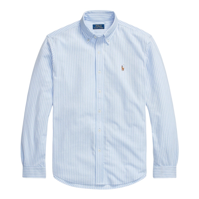 Polo Ralph Lauren Long Sleeve Sport Shirt Dress Shirt Blue/White Small