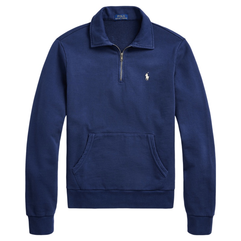 Polo Ralph Lauren Zip Neck Sweatshirt Cruise Navy Small