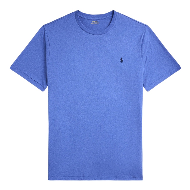 Polo Ralph Lauren Jersey Crewneck Short Sleeve T-Shirt Faded Royal Heather/C7941 2 X-Large