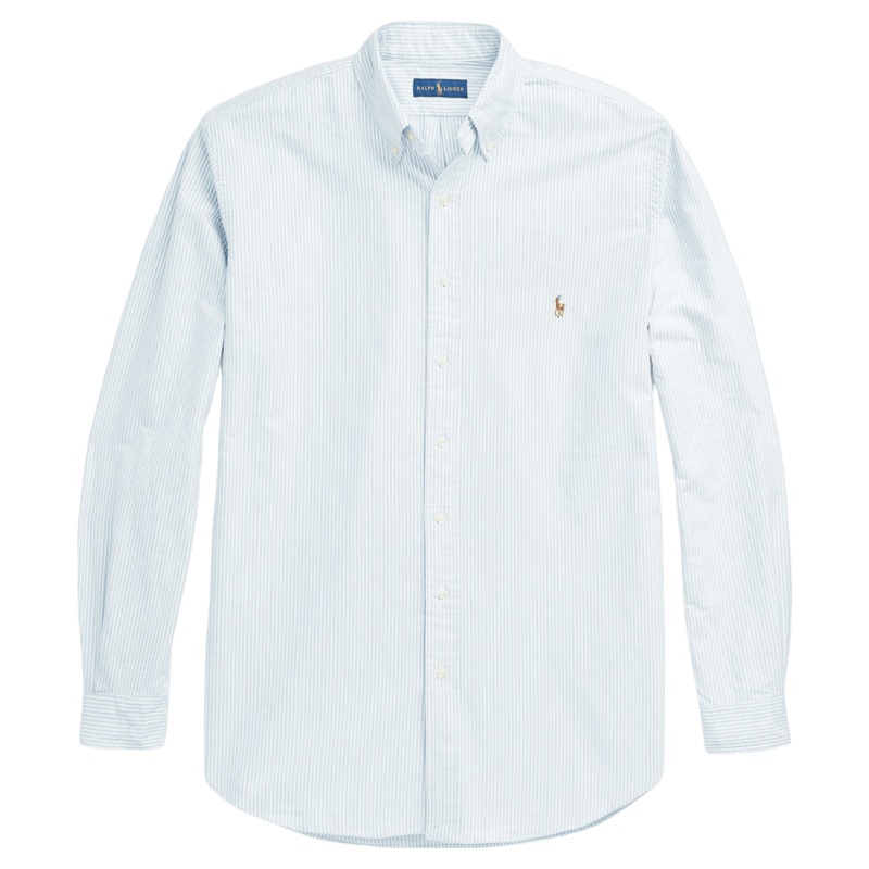 Polo Ralph Lauren Long Sleeve Shirt Blue/White Stripe 2 X-Large