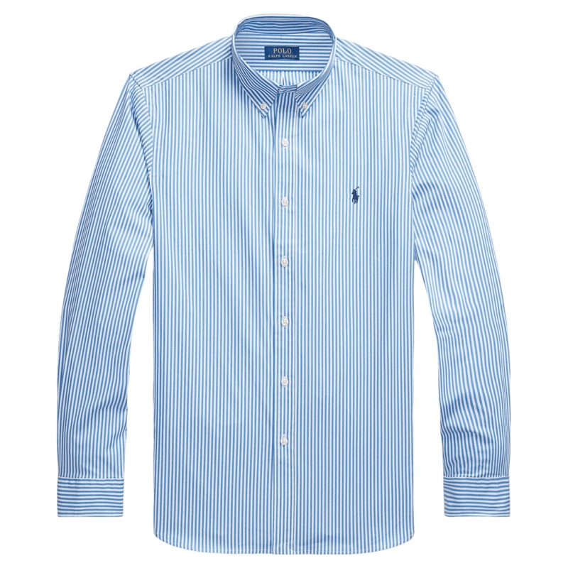 Polo Ralph Lauren Long Sleeve Shirt Light Blue/White Small