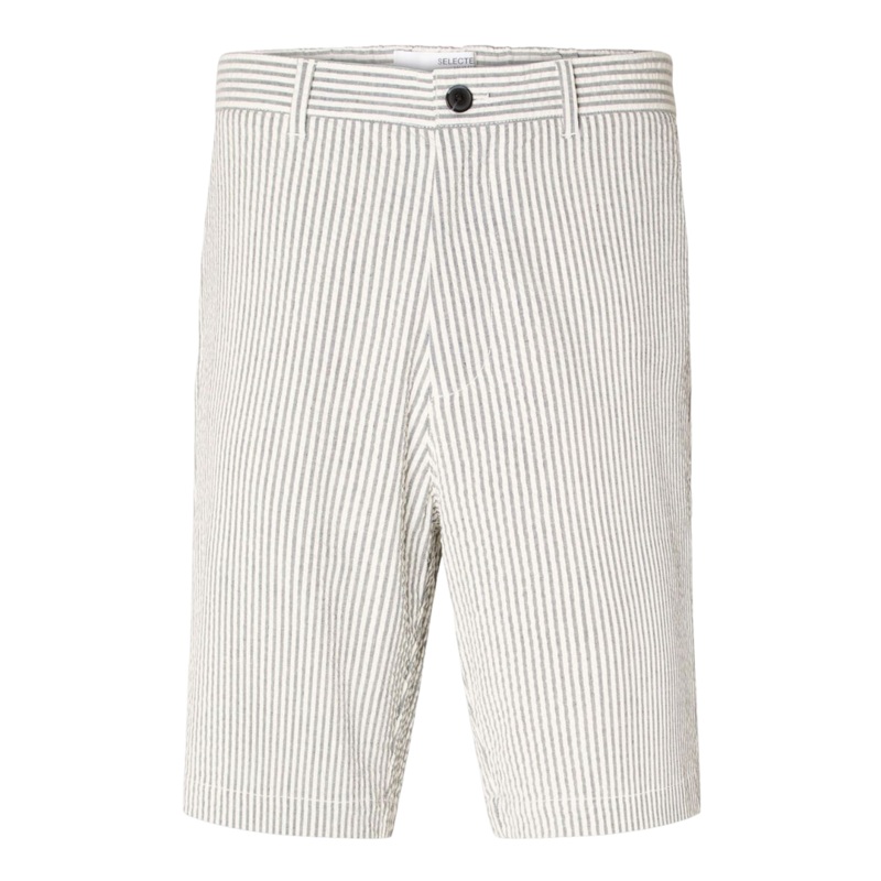 Selected Regular Karl Seersucker Shorts for Men Dark Sapphire Small