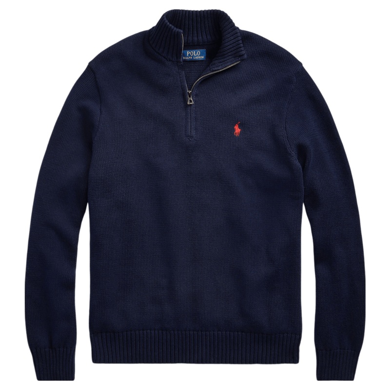 Polo Ralph Lauren 1/4 Zip Pullover Hunter Navy Small