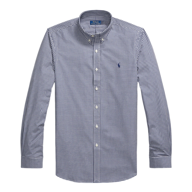 Polo Ralph Lauren Long Check Sleeve Shirt Navy/White Small