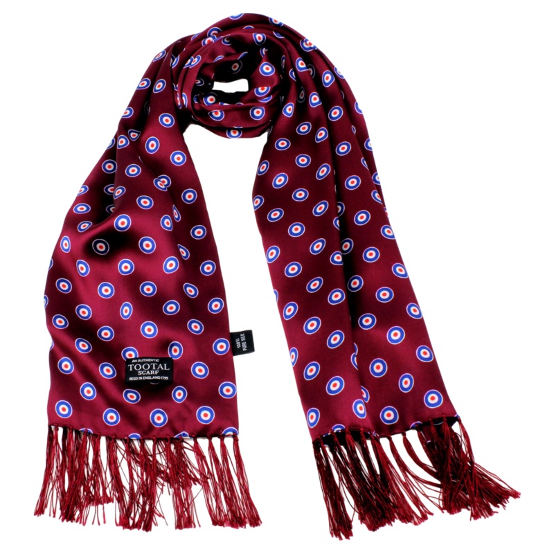 Tootal Silk Scarf Navy One Size