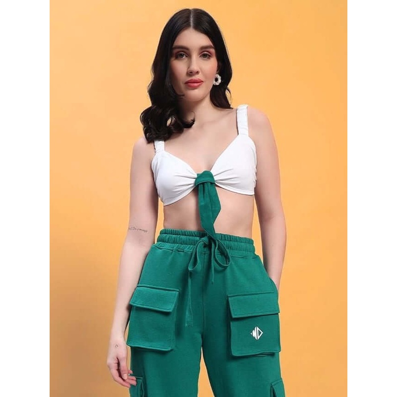 WOMEN’S EASTON COTTON CROP-TOP WHITE XS