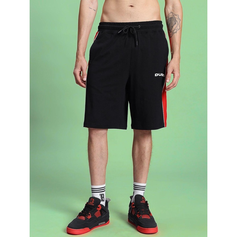 DRIFT REGULAR FIT COTTON SHORTS BLACK XS