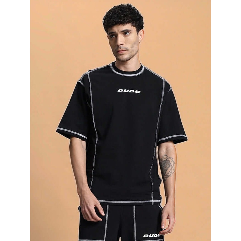 DYNAMIC OVER-SIZED CLASSIC T-SHIRT BLACK XS