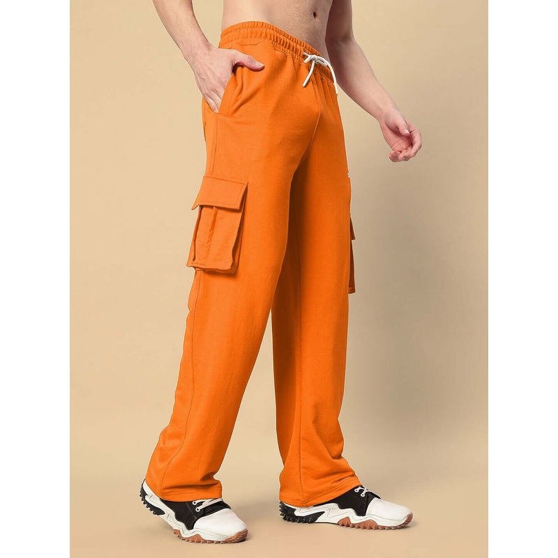 JESS 5 POCKET RELAXED FIT JOGGERS ORANGE XS