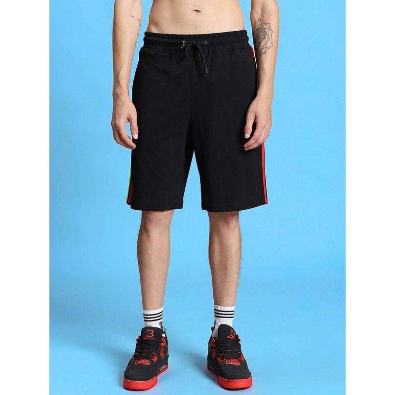 RAINBOW REGULAR FIT SHORTS BLACK XS