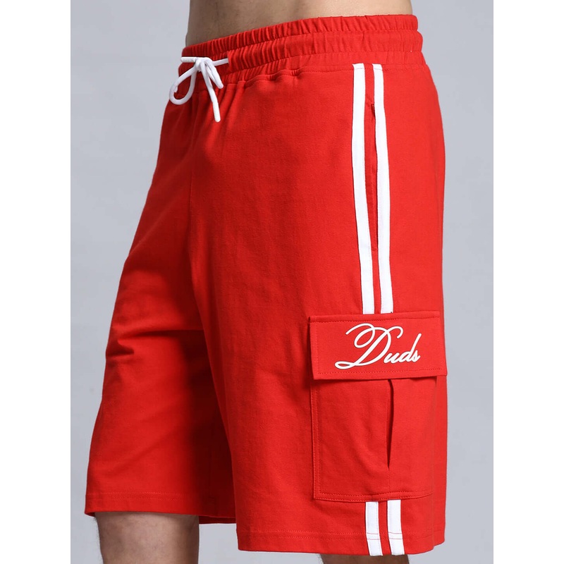 SCOTIA REGULAR FIT COTTON SHORTS RED XS