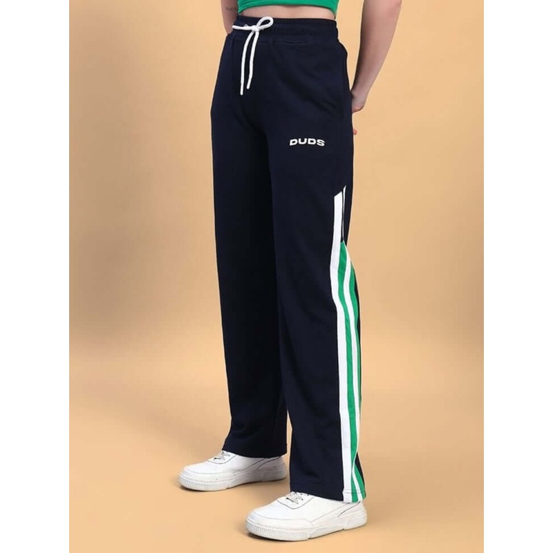 WOMEN’S HOOFER CONTRAST JOGGERS NAVY BLUE-GREEN XS