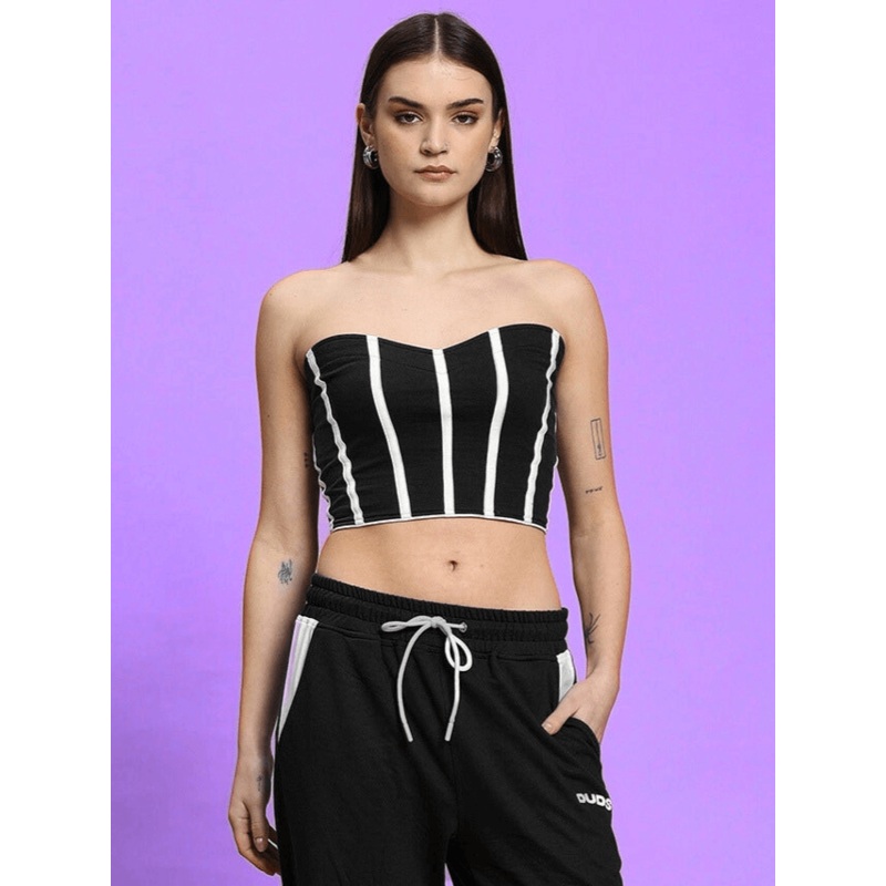 WOMEN’S LIVIANA COOL BANDEAU TOP BLACK XS