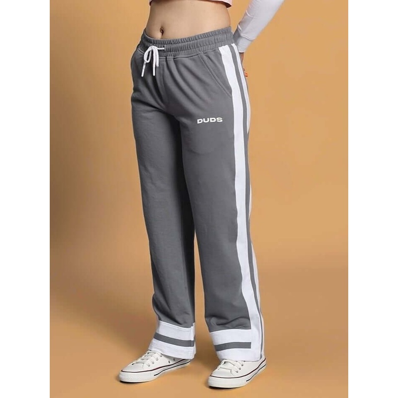 WOMEN’S RONNY SIDE STRIPE JOGGER GREY XS