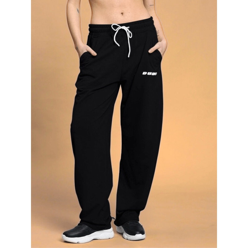 WOMEN’S VANILLA RELAXED-FIT JOGGERS BLACK XS