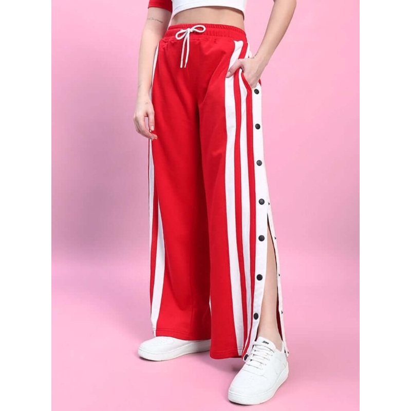 WOMENS DANCER JOGGERS RED WHITE XS