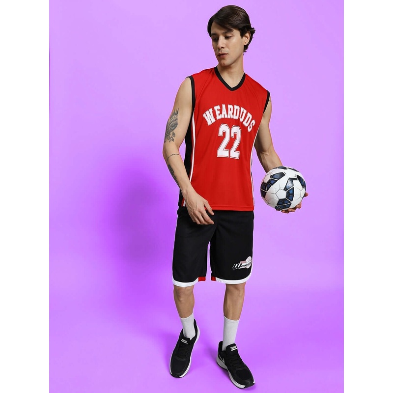 PORTIA GYM CO-ORD SET RED-BLACK XS