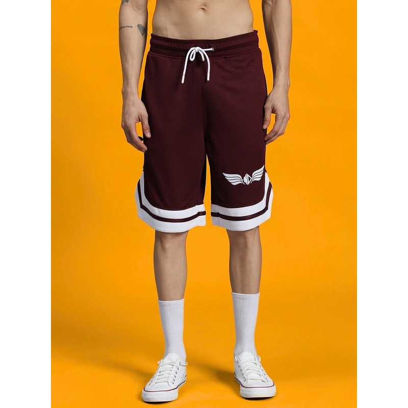 WD WINGS REGULAR FIT SHORTS MAROON XS